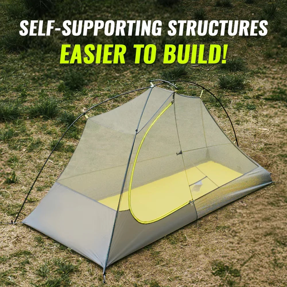 Star Trails EXT Ultralight 1-Person Trekking Tent Waterproof Anti-Storm Shelter for Hiking & Camping