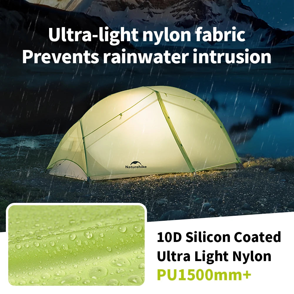 Star River EXT 2-Person Ultralight Hiking Tent – Lightweight Waterproof Shelter (NATUREHIKE)