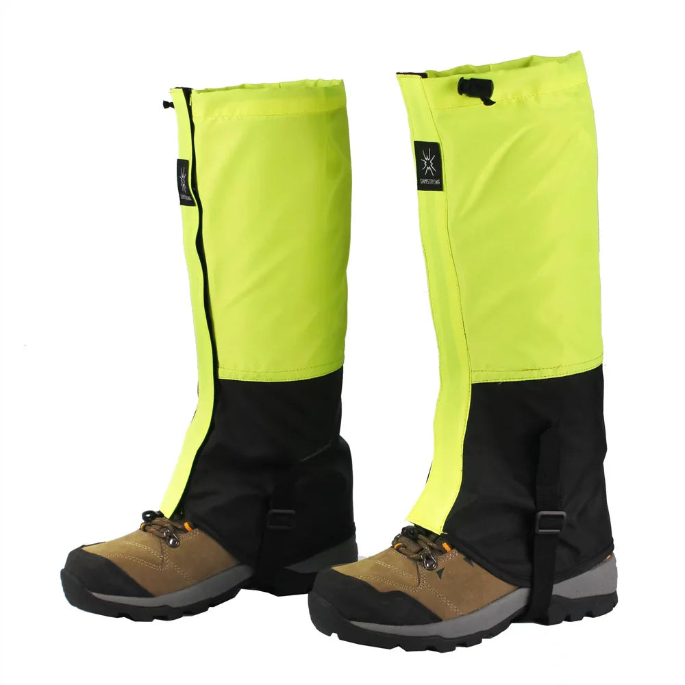 Waterproof Polyester Leg Gaiters – Snow & Sand Protection for Hiking, Skiing, and Mountaineering