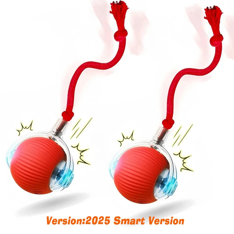 Smart Interactive Dog Ball Toy – Automatic Rolling, Rechargeable & Obstacle-Avoidance Play for Pets