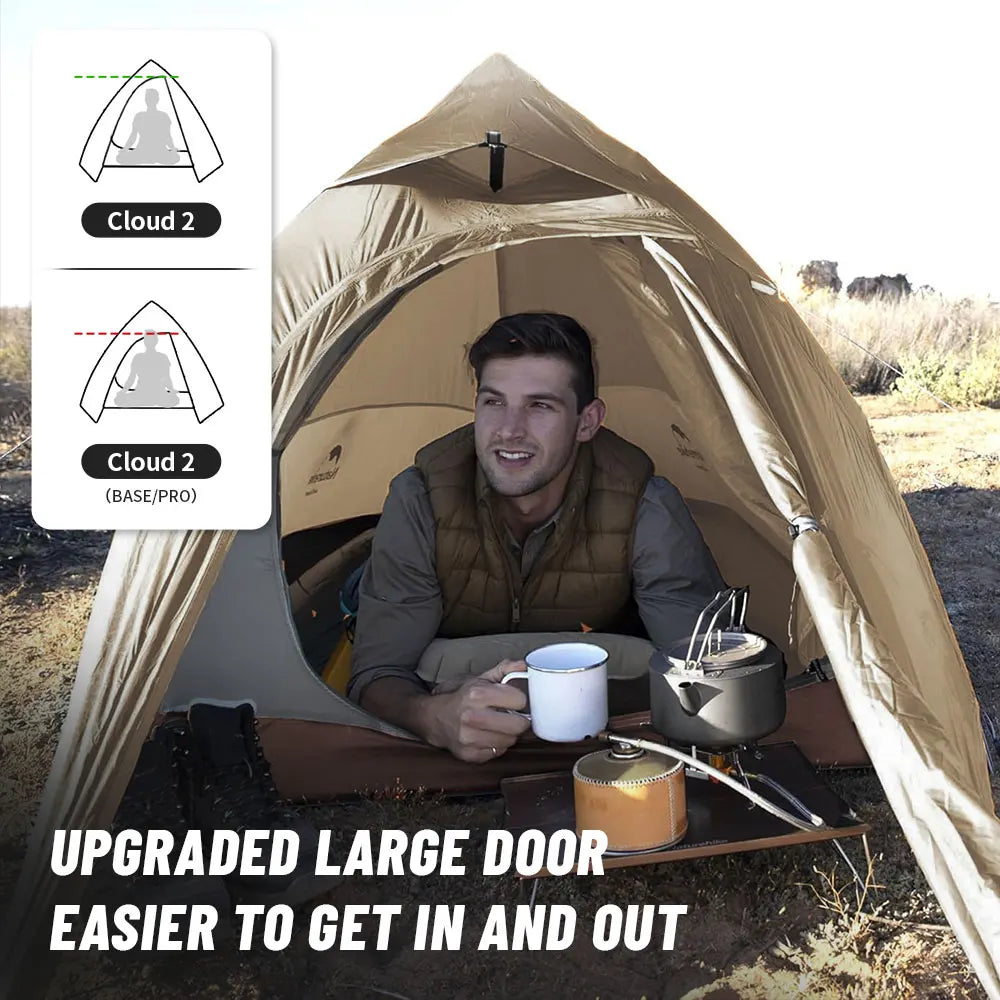 Cloud Up 1 Ultralight Waterproof Trekking Tent for Solo Camping, Hiking & Bikepacking (NATUREHIKE)