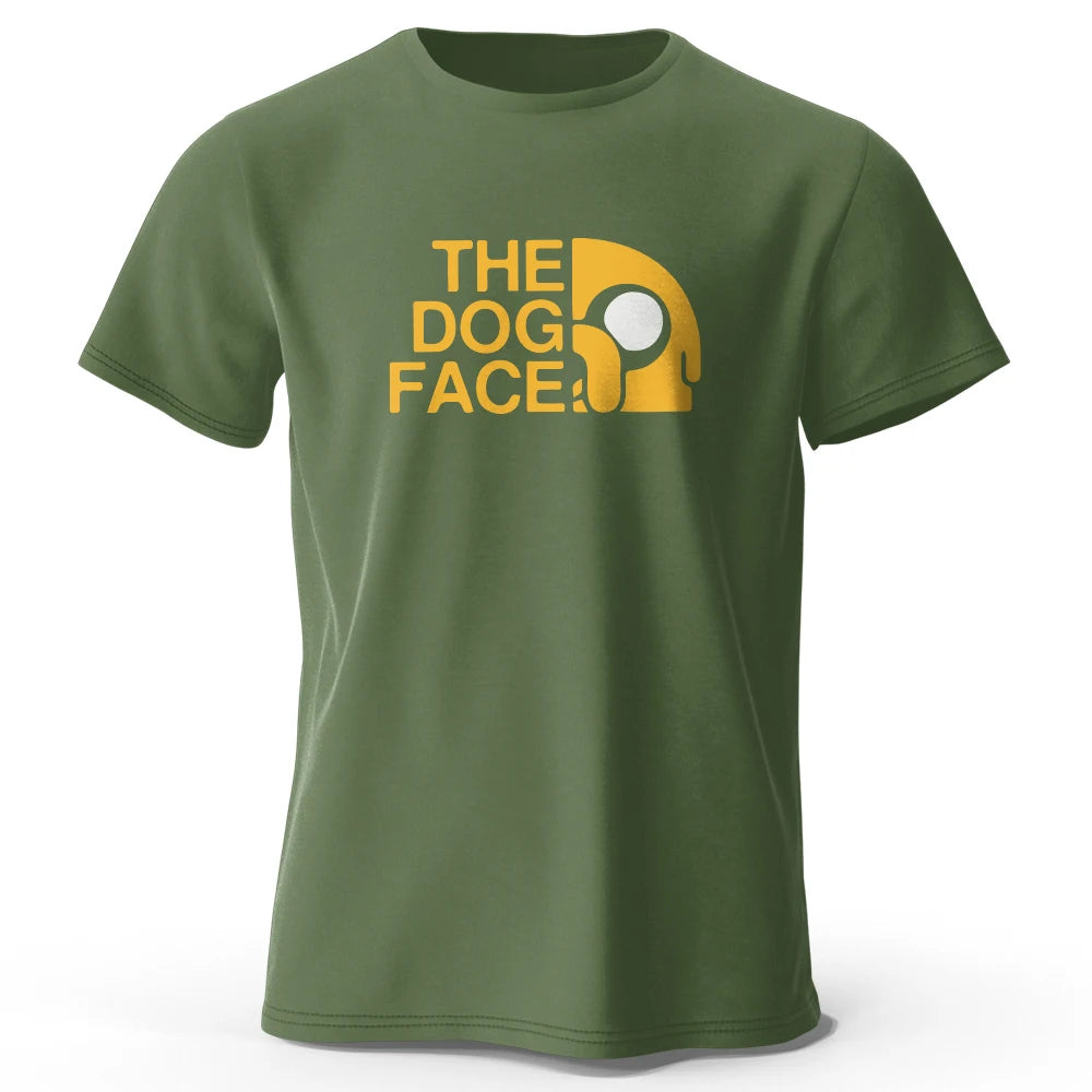 Men's Jake The Dog Printed T-Shirt Oversized Funny Graphic Tee for Men & Women