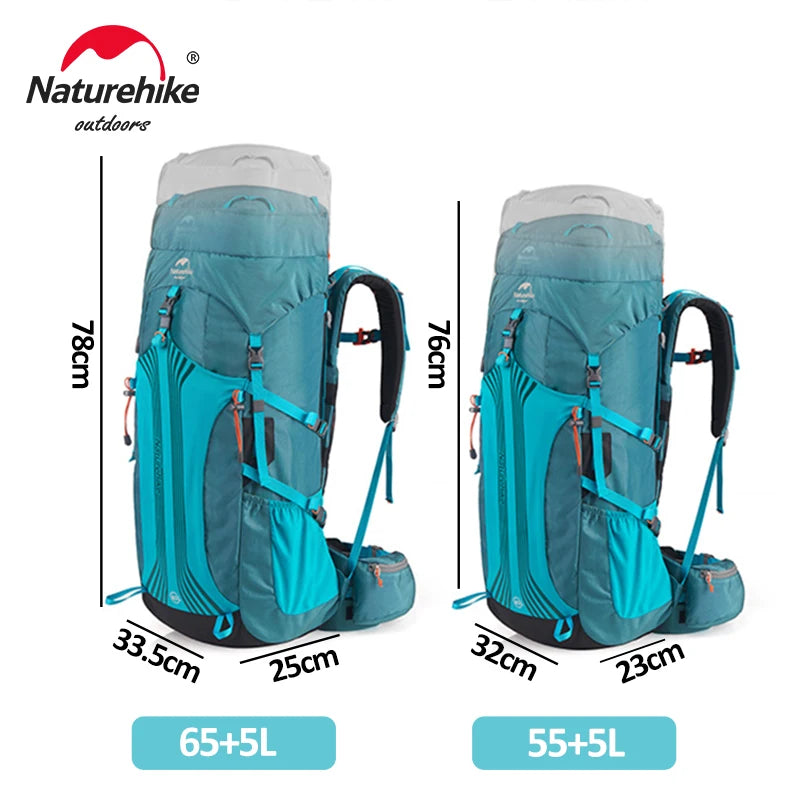 NH18Y045-Q / NH16Y020-Q / NH16Y065-Q 45L–65L Hiking Backpack Large Capacity Trekking Pack