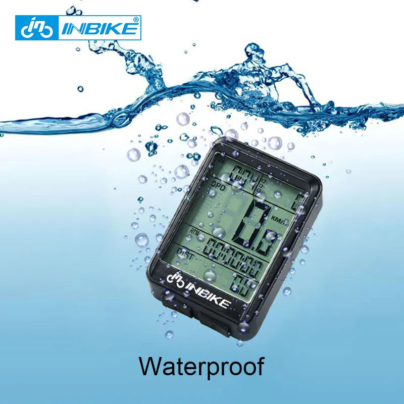 INBIKE 2.1 Inch Wireless Bike Computer Waterproof Cycling Speedometer Odometer