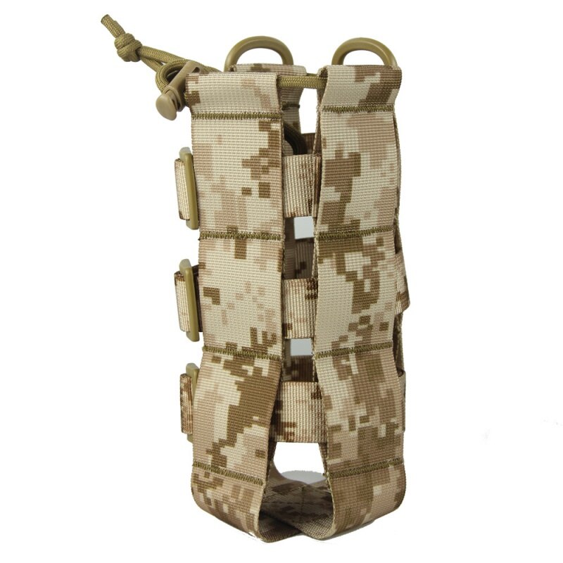 0.5L-2.5L Tactical Molle Water Bottle Pouch Oxford Military Canteen Cover Holster Outdoor Travel