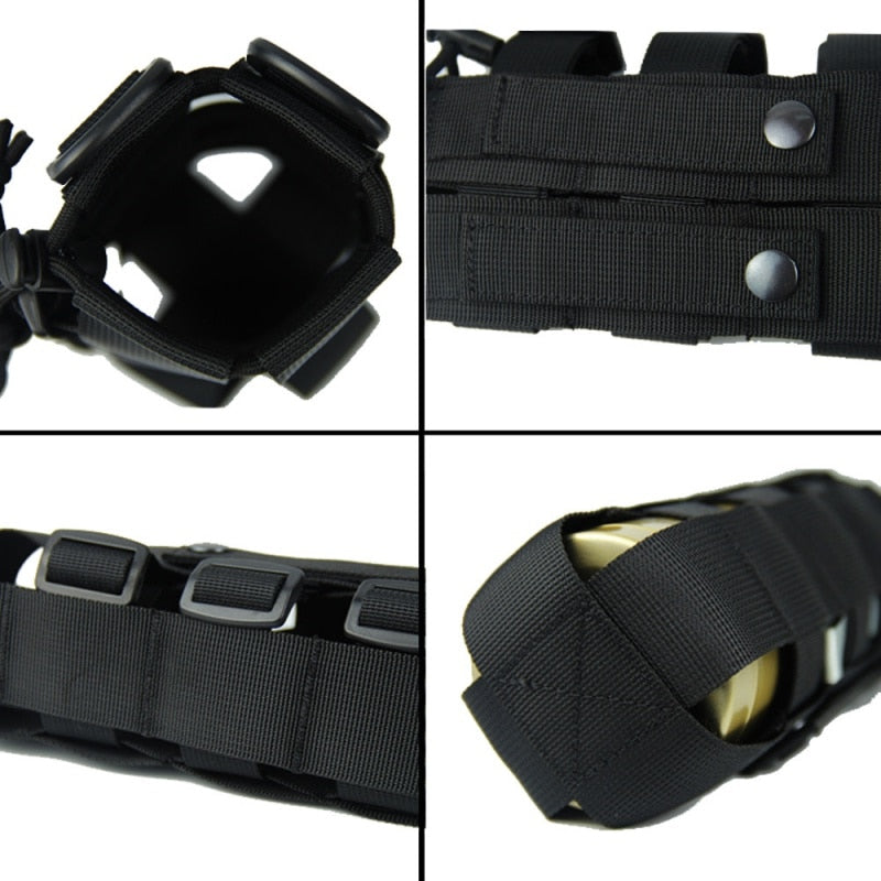 0.5L-2.5L Tactical Molle Water Bottle Pouch Oxford Military Canteen Cover Holster Outdoor Travel