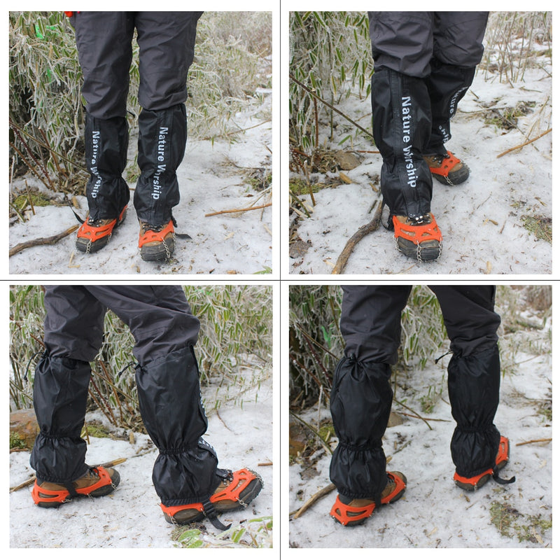 1 Pair Waterproof Outdoor Hiking Walking Climbing Hunting Snow Legging Gaiters Ski Gaiters For Men