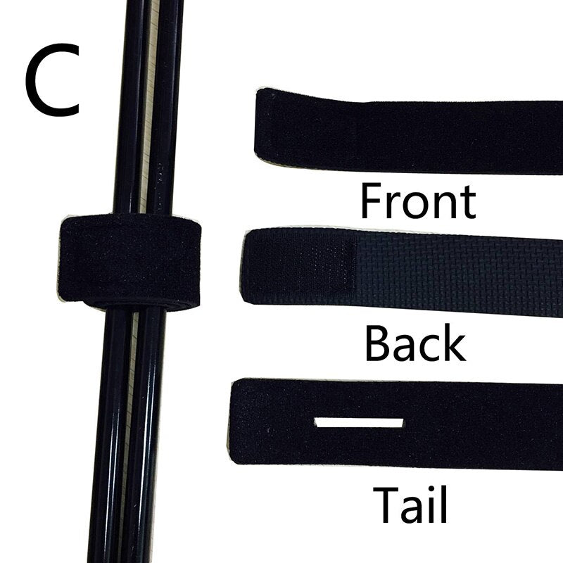 1 Pcs New Fishing Tools Rod Tie Strap Belt Tackle Elastic Wrap Band Pole Holder Accessories Diving Materials Non-slip Firm