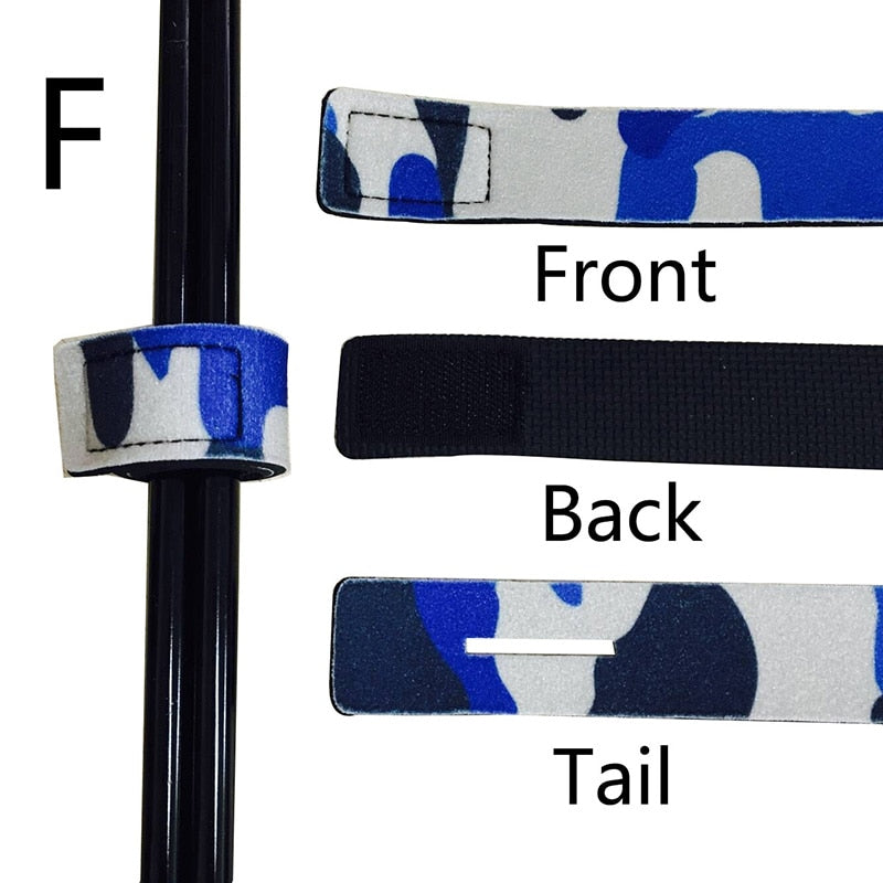 1 Pcs New Fishing Tools Rod Tie Strap Belt Tackle Elastic Wrap Band Po