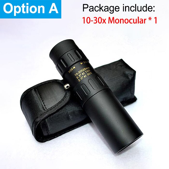 10-300X High Power Monocular Telescope Hunting 5000M Binoculars Low Light Night Vision Eyepiece