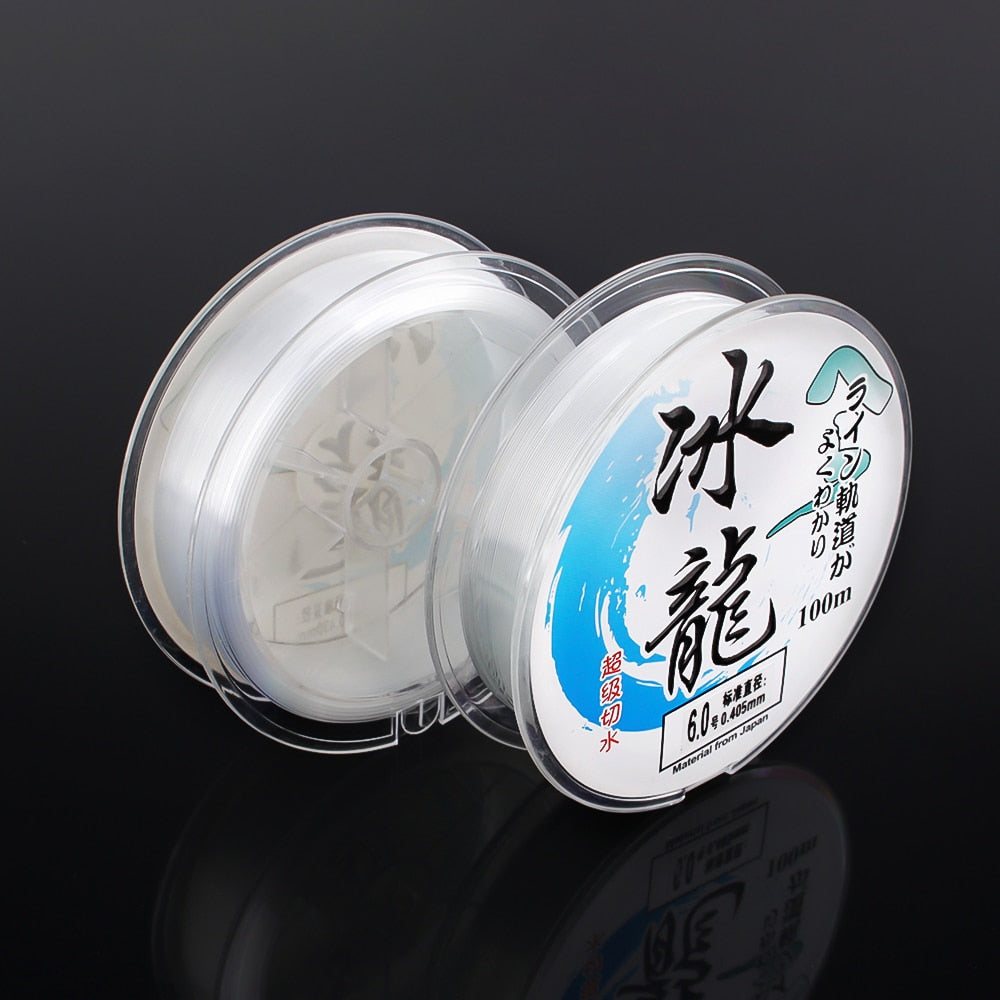 100M Nylon Fishing Line Monofilament Japanese Material for Saltwater Carp Fishing Fluorocarbon