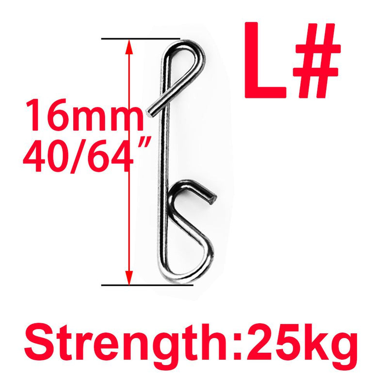 100pcs Stainless Fishing Line Wire Fishing Connector Barrel Swivel Accessories Snap Pin Tackle Tool Lure Kit goods for fishing