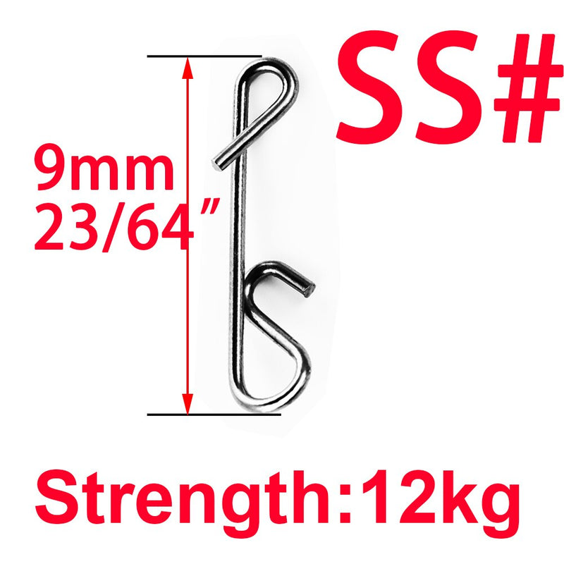 100pcs Stainless Fishing Line Wire Fishing Connector Barrel Swivel Accessories Snap Pin Tackle Tool Lure Kit goods for fishing