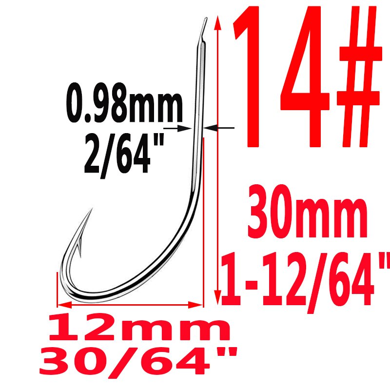 100pcs/lot Iseama Circle Carp Fishing Hook Size 1# To14#  Ring eye Japan Fishhook hooks Fishhook Single Jig Hook Tool Pech