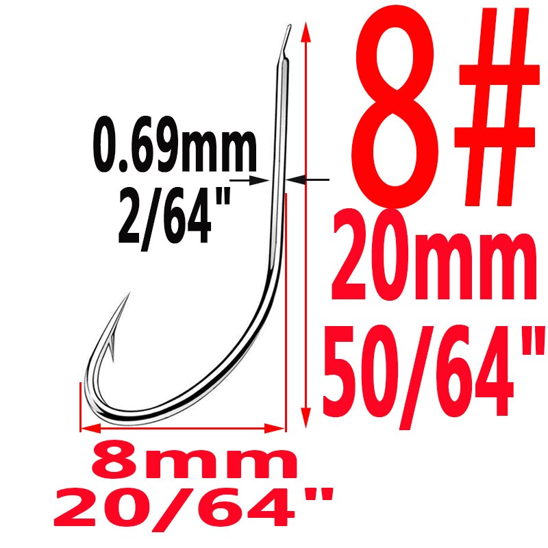 100pcs/lot Iseama Circle Carp Fishing Hook Size 1# To14#  Ring eye Japan Fishhook hooks Fishhook Single Jig Hook Tool Pech
