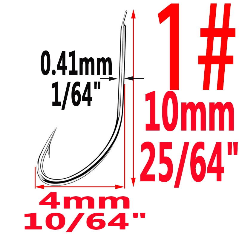 100pcs/lot Iseama Circle Carp Fishing Hook Size 1# To14#  Ring eye Japan Fishhook hooks Fishhook Single Jig Hook Tool Pech