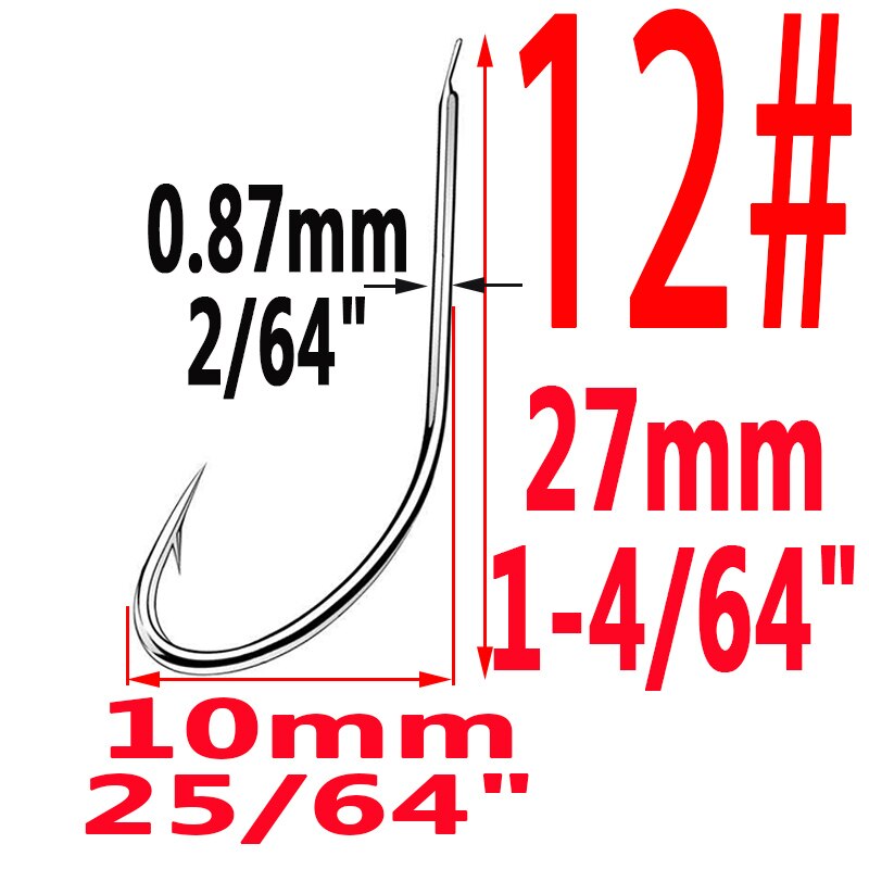 100pcs/lot Iseama Circle Carp Fishing Hook Size 1# To14#  Ring eye Japan Fishhook hooks Fishhook Single Jig Hook Tool Pech
