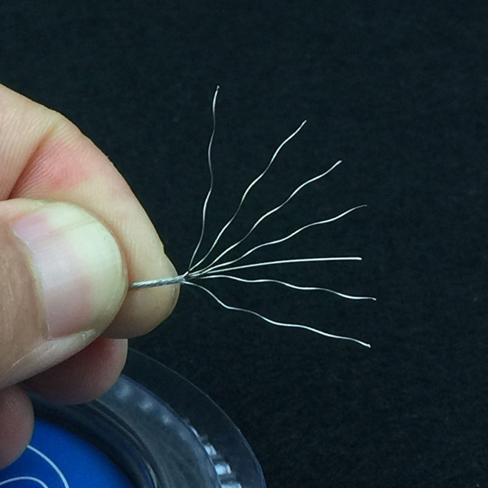 10M 7 Strands Coated Braided Stainless Wire Fishing Rigging Material Coating Wire Leader Coating
