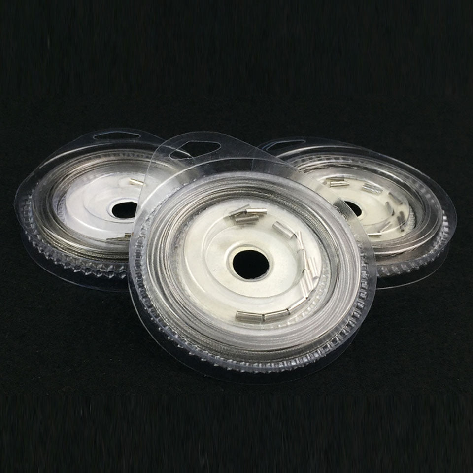 10M 7 Strands Coated Braided Stainless Wire Fishing Rigging Material Coating Wire Leader Coating