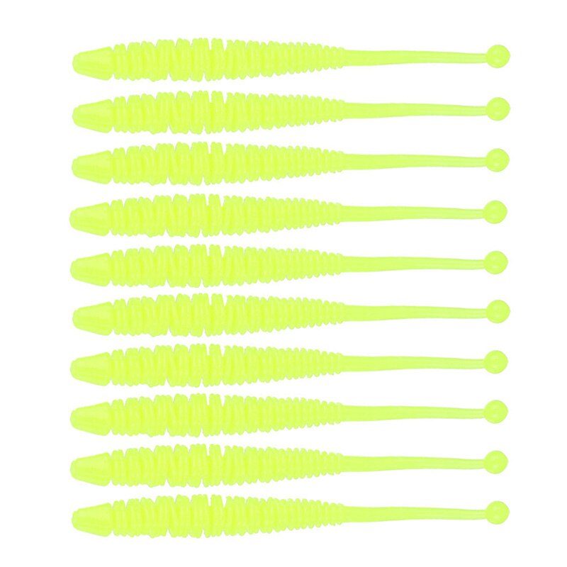 10Pcs/lot Jig Worm Fishing Silicone Soft Lures 60mm 0.6g shrimp odor Additive Artificial Rubber soft Bait Bass pesca Tackle