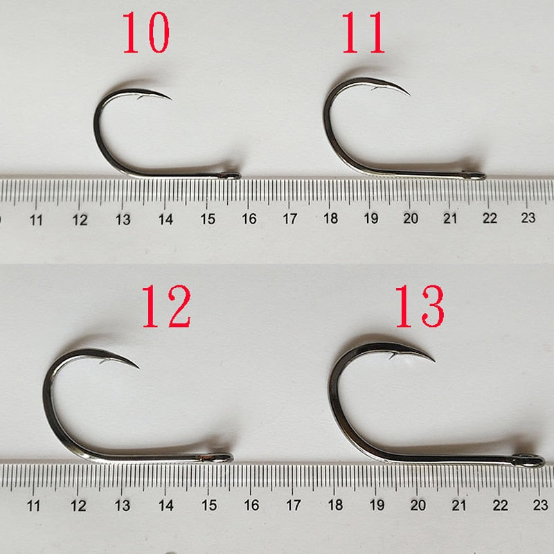 10pcs Iron plate hook heavy tuna iron plate hook Sturgeon herring hook Big fish  hook Fishing tool accessories