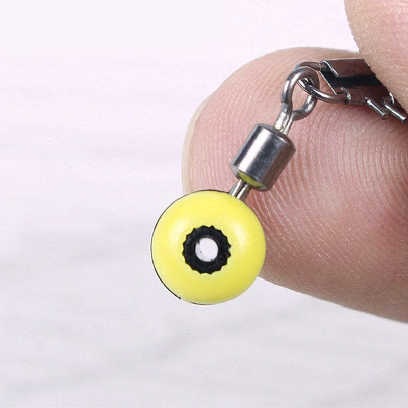 10pcs/lot Fishing Float Bobber Stops Space Beans Connectors Sea Saltwater Fishing Tools Equipment Plastic Metal Accessories