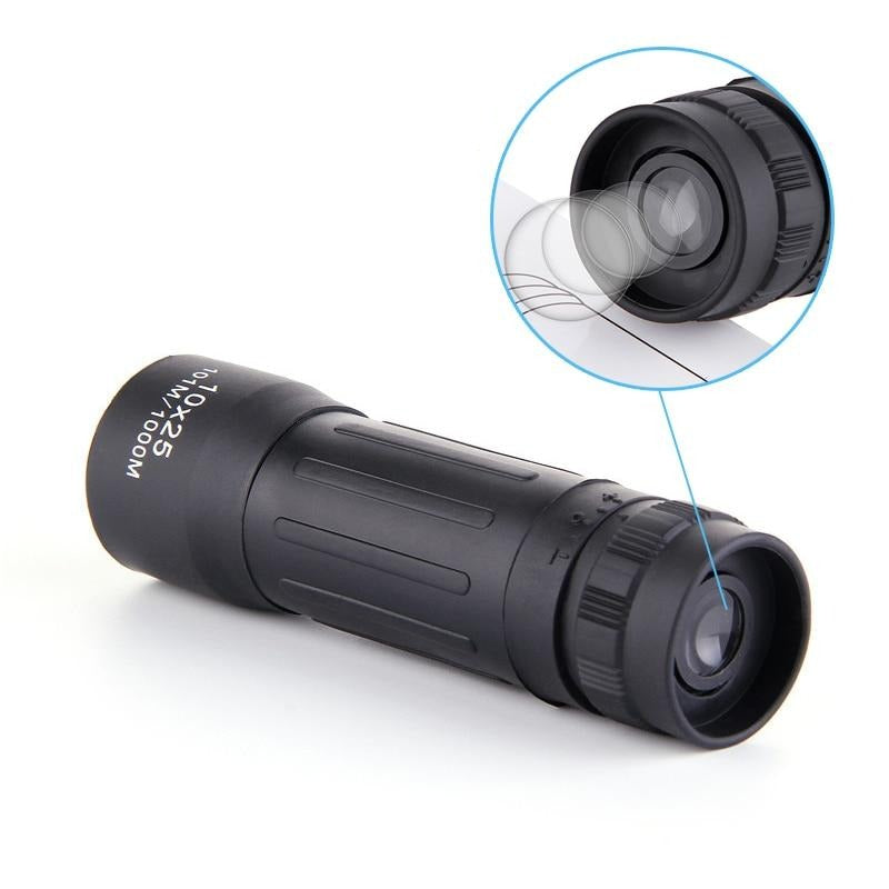 10x25 Mini Pocket Monocular Telescope Zoom Theatrical Binoculars Eyepiece Portable For Hunting