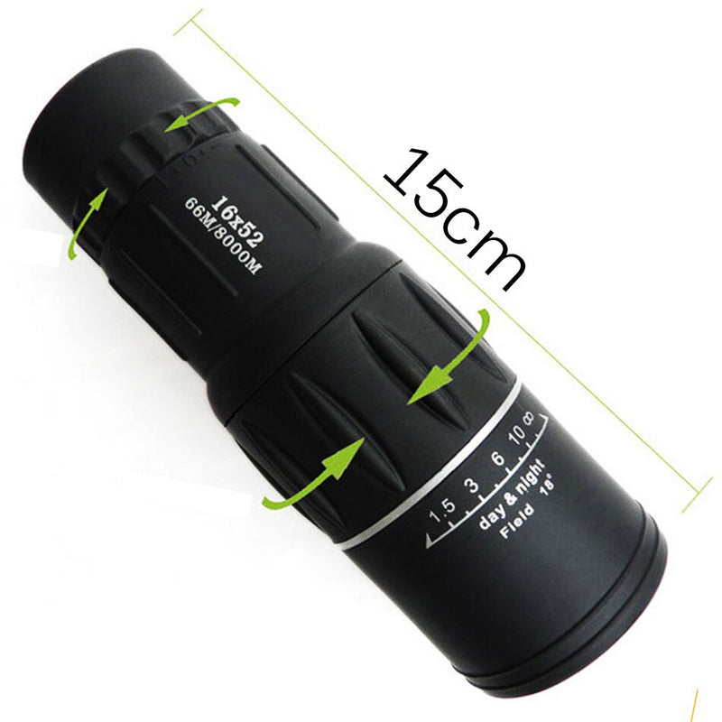16X52 Dual Focus Monocular telescope Hunting Spotting upgrade Handheld For Tourism Sightseeing