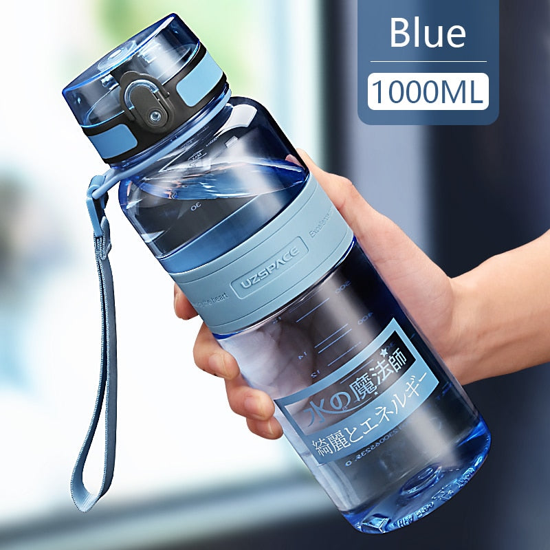 1L 1.5L 2L Sports Water Bottle Large Capacity Fitness Outdoor Eco-Friendly Plastic Portable 500ml