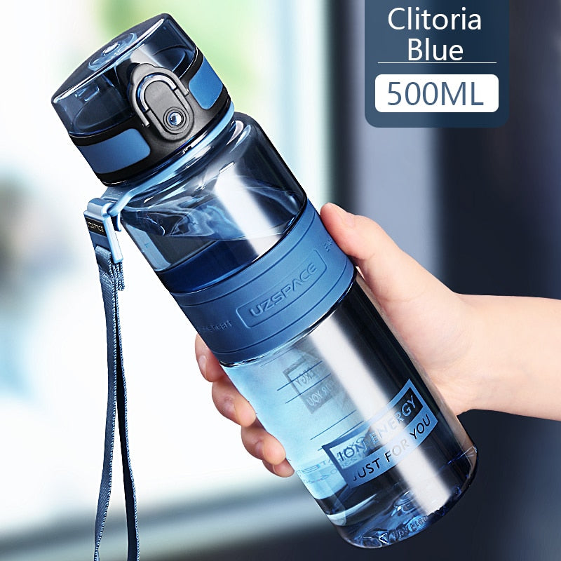1L 1.5L 2L Sports Water Bottle Large Capacity Fitness Outdoor Eco-Friendly Plastic Portable 500ml