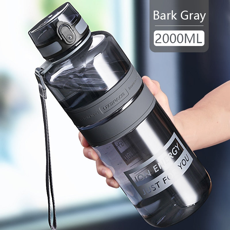 1L 1.5L 2L Sports Water Bottle Large Capacity Fitness Outdoor Eco-Friendly Plastic Portable 500ml
