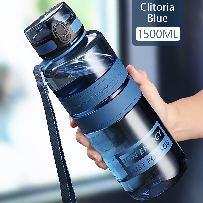 1L 1.5L 2L Sports Water Bottle Large Capacity Fitness Outdoor Eco-Friendly Plastic Portable 500ml