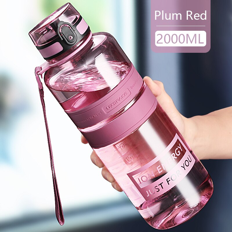 1L 1.5L 2L Sports Water Bottle Large Capacity Fitness Outdoor Eco-Friendly Plastic Portable 500ml
