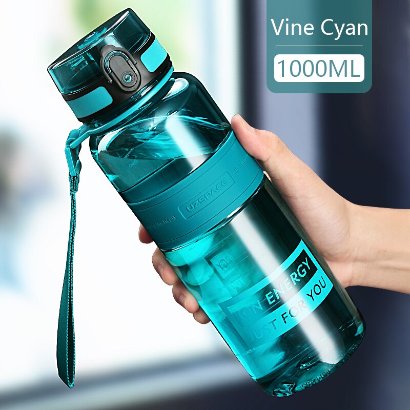 1L 1.5L 2L Sports Water Bottle Large Capacity Fitness Outdoor Eco-Friendly Plastic Portable 500ml