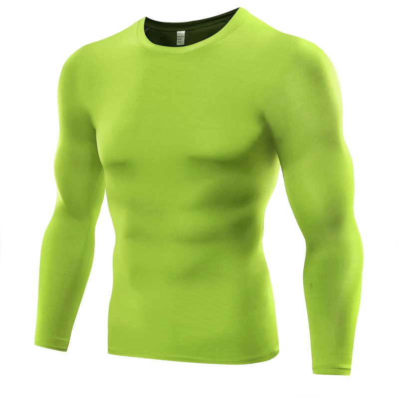 1PC Mens Compression Under Base Layer Top Long Sleeve Tights Sports Quick Dry Rashgard Running