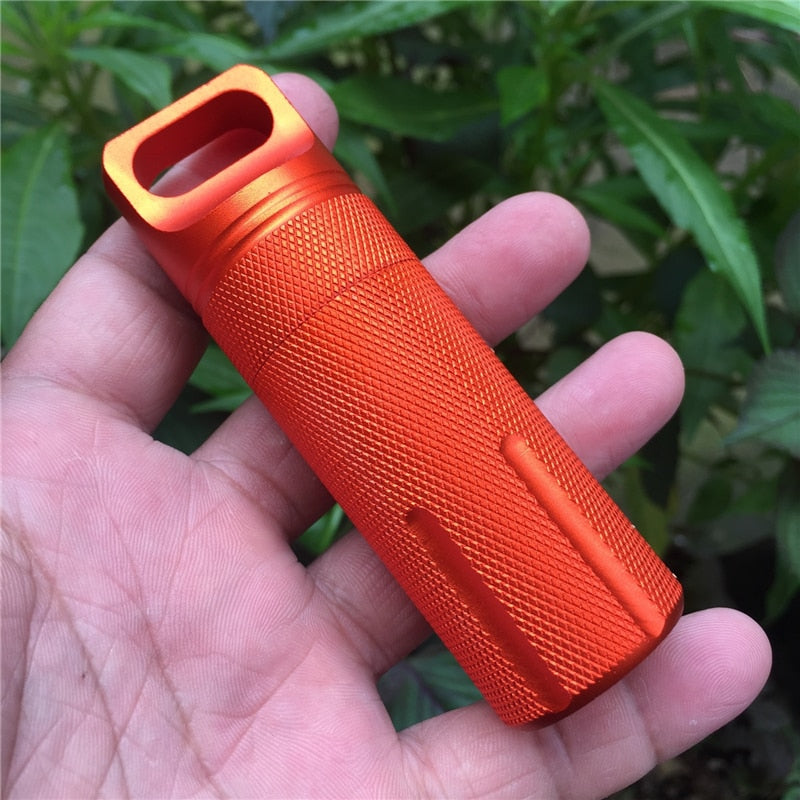 1Pcs Capsule Survival Seal Trunk Waterproof Hike Box Container Outdoor Dry Bottle Storage Pill Case