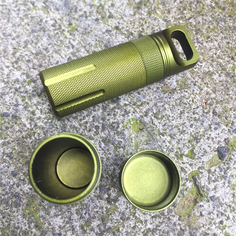 1Pcs Capsule Survival Seal Trunk Waterproof Hike Box Container Outdoor Dry Bottle Storage Pill Case