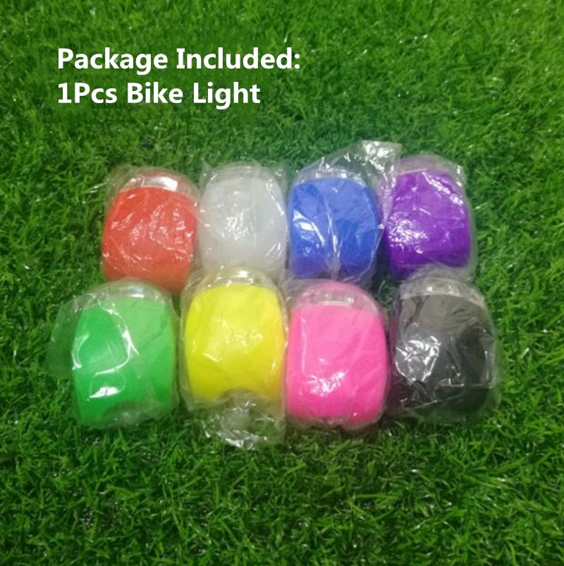 1Pcs Silicone Bicycle Front Light MTB Bike Handbar Light Waterproof Flashlight Night Cycling Warning