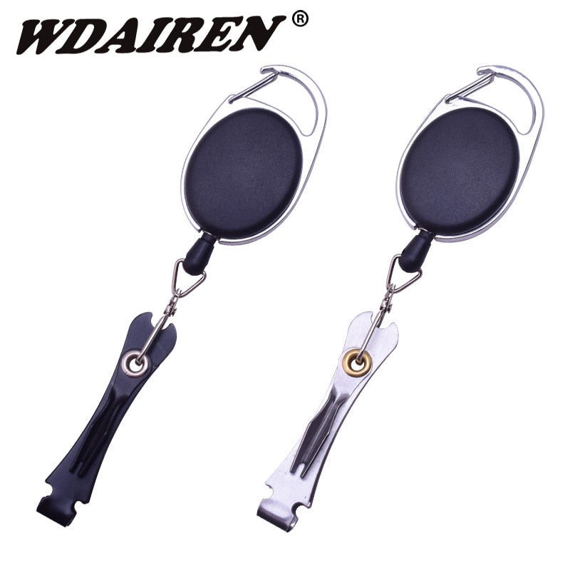 1Pcs/lot Fly Fishing Tackle Multipurpose Knot Tool Tie Fast Combo Fish Lines Clipper Zinger Retractor Scissors Hook Sharpener