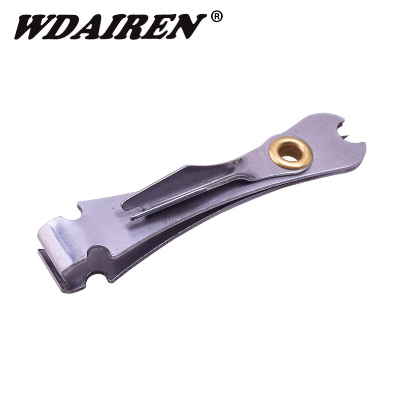 1Pcs/lot Fly Fishing Tackle Multipurpose Knot Tool Tie Fast Combo Fish Lines Clipper Zinger Retractor Scissors Hook Sharpener