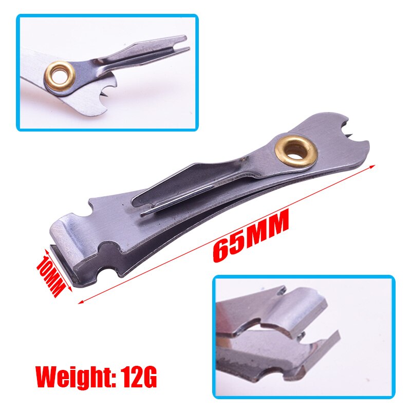 1Pcs/lot Fly Fishing Tackle Multipurpose Knot Tool Tie Fast Combo Fish Lines Clipper Zinger Retractor Scissors Hook Sharpener
