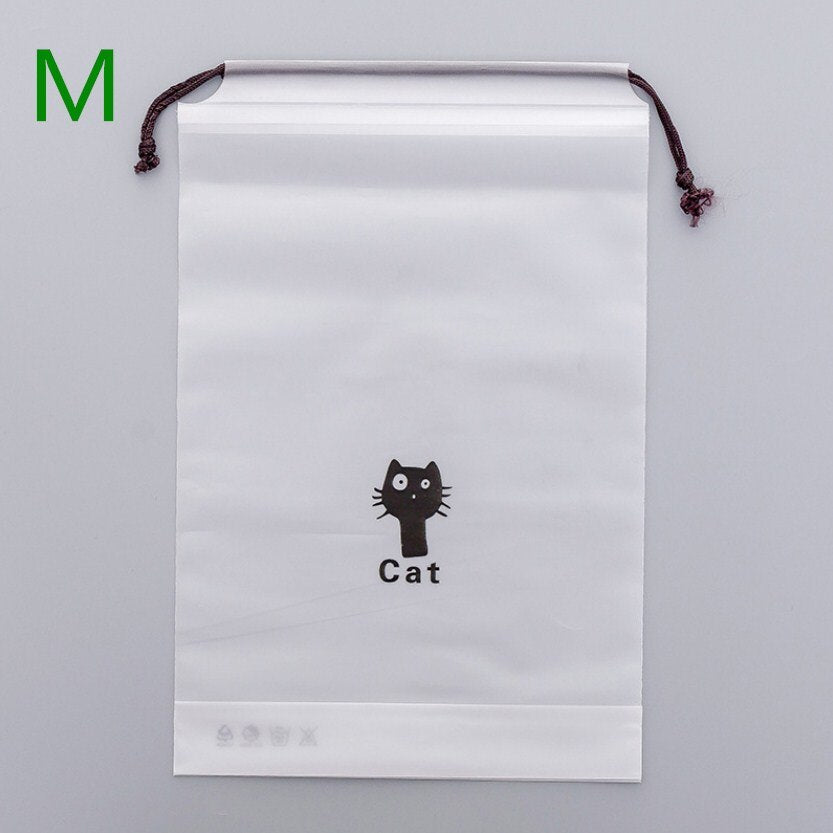 1pc Drawstring Swimming Bags Transparent Clothes Bag Sports Travel Storage Bags 3 Styles