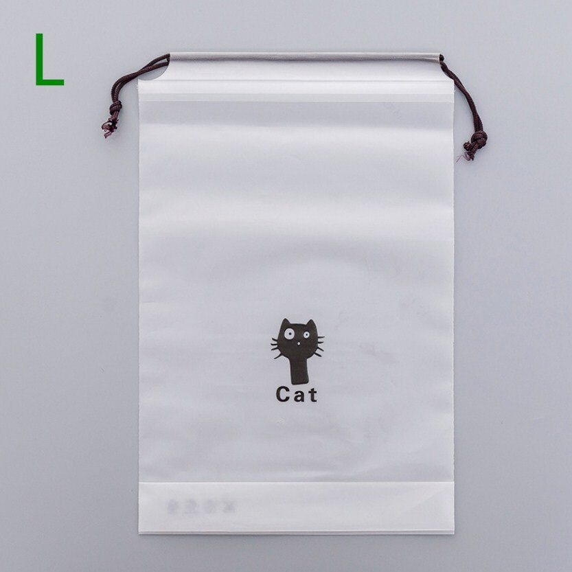 1pc Drawstring Swimming Bags Transparent Clothes Bag Sports Travel Storage Bags 3 Styles
