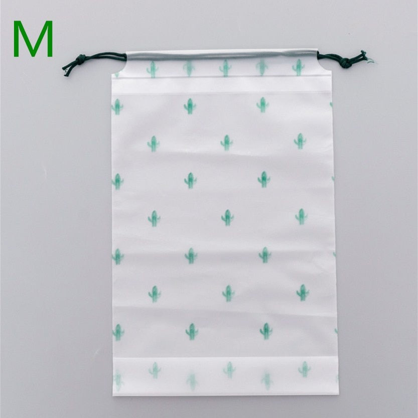 1pc Drawstring Swimming Bags Transparent Clothes Bag Sports Travel Storage Bags 3 Styles