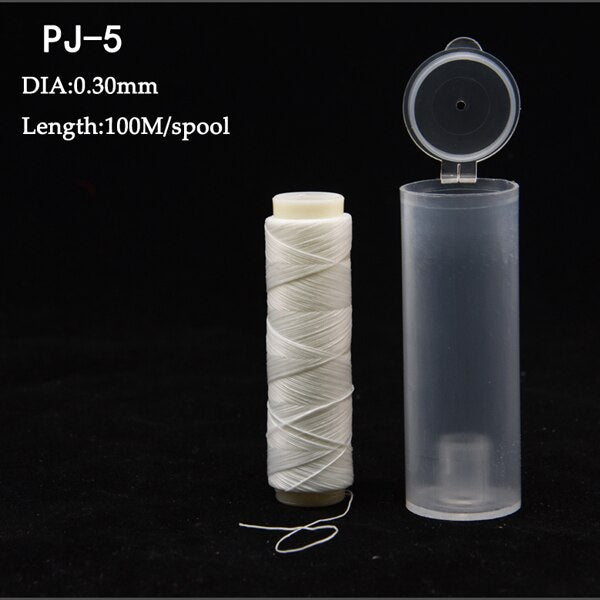 1pc PJ1/2/3/4/5/7 High Tensile Polyester Bait Elastic Thread Spool Sea Fishing Accessories Tackle