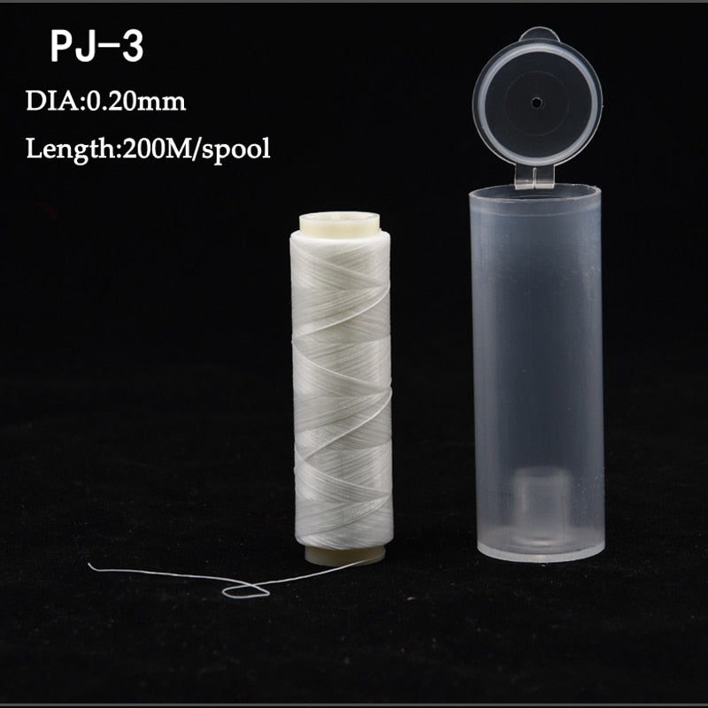 1pc PJ1/2/3/4/5/7 High Tensile Polyester Bait Elastic Thread Spool Sea Fishing Accessories Tackle