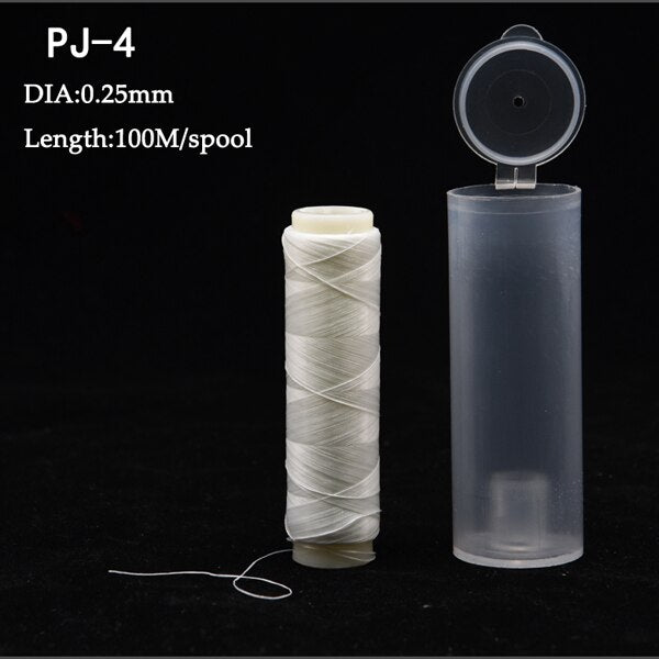 1pc PJ1/2/3/4/5/7 High Tensile Polyester Bait Elastic Thread Spool Sea Fishing Accessories Tackle