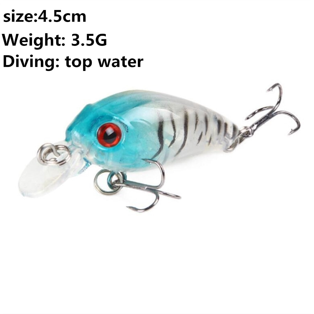 1pcs 52mm 8.5g Crank Fishing Lure Wobbler Floating Artificial plastic Hard Bait Trout Crankbait Bass Pike Japan Fishing Tackle
