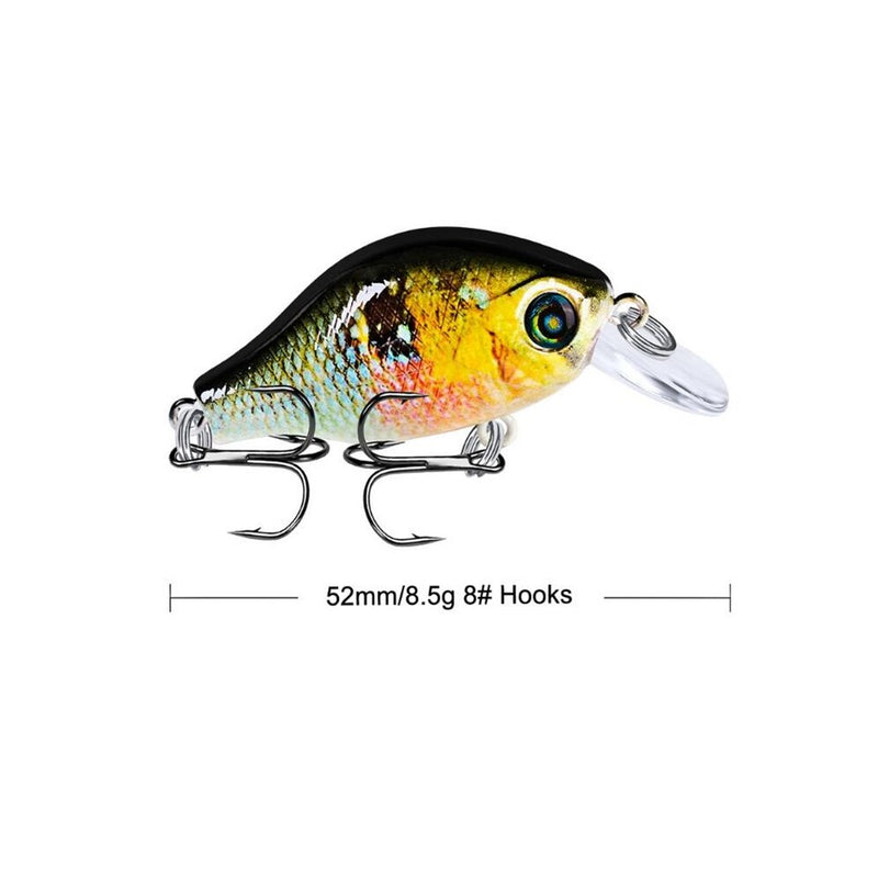 1pcs 52mm 8.5g Crank Fishing Lure Wobbler Floating Artificial plastic Hard Bait Trout Crankbait Bass Pike Japan Fishing Tackle