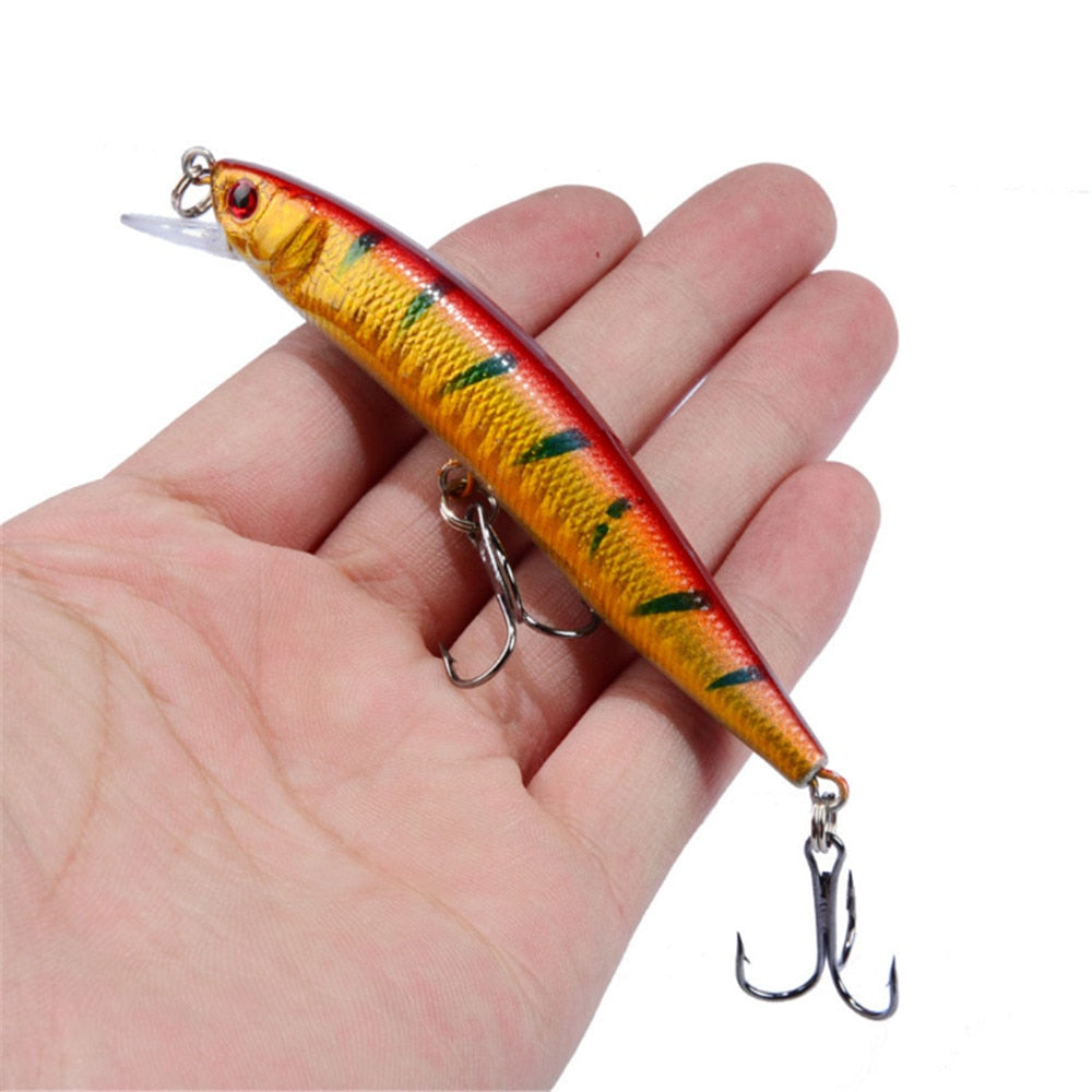 1pcs 8.2g 10cm 10 Colors Hard Bait Minnow Fishing lures Peche Bass Trolling Artificial Hard Bait Crankbait Carp Fishing Tackle